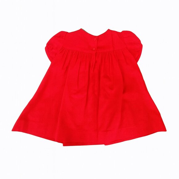 Funtasia Too Red Christmas Dress w/ Puff Sleeves | 24 Months - Picture 3 of 5